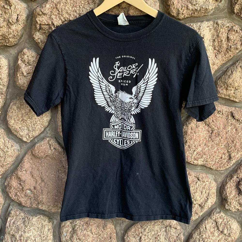 Sailor Jerry and Harley Davidson tee shirt